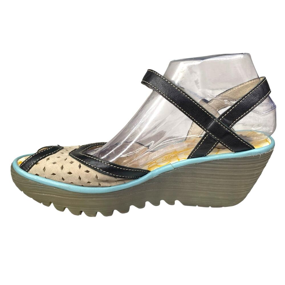 Fly London Women’s Yuma Tan Slingback Sandal Size 40 US 9/9.5 - Picture 2 of 11